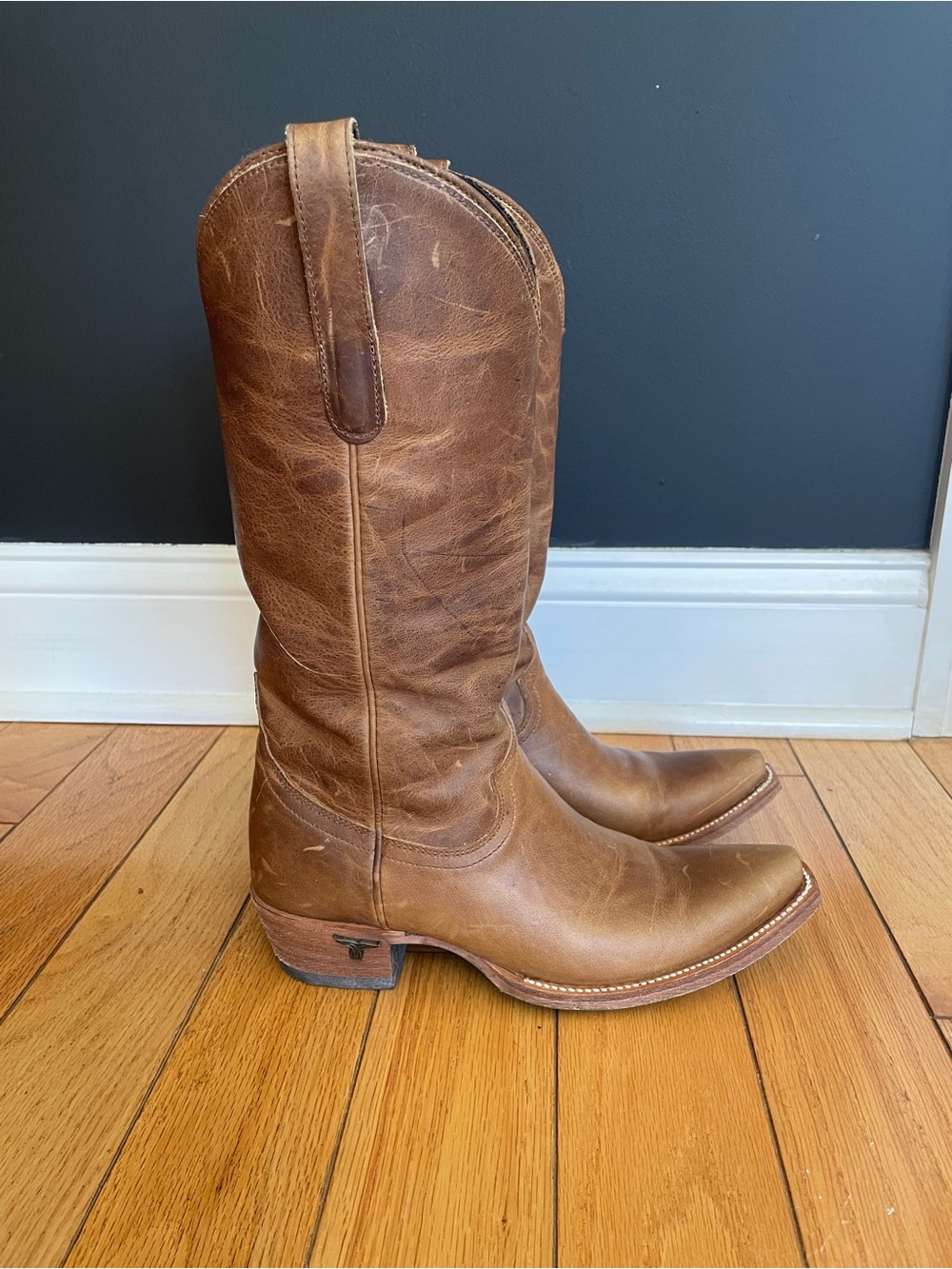 LANE EMMA JANE BOOT DESERT CLAY TAN BROWN LEATHER LB0558F WESTERN COWGIRL 6 1/2